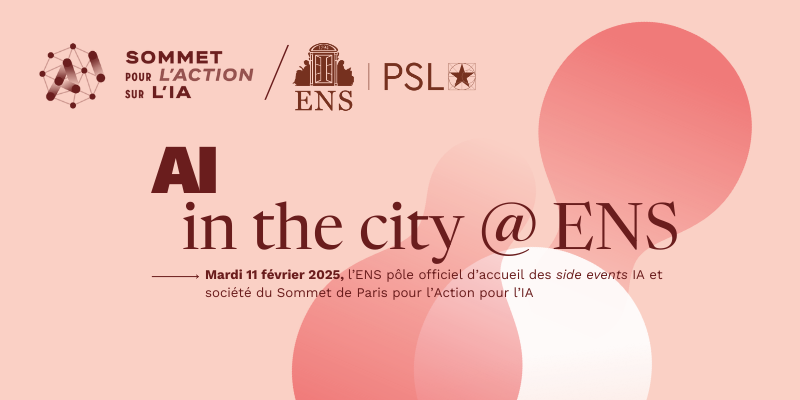 Sommet IA - AI in the city @ ENS  